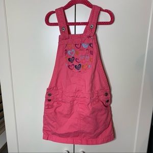 Girl’s Roxy Teenie Wahine Heart Overall Skirt